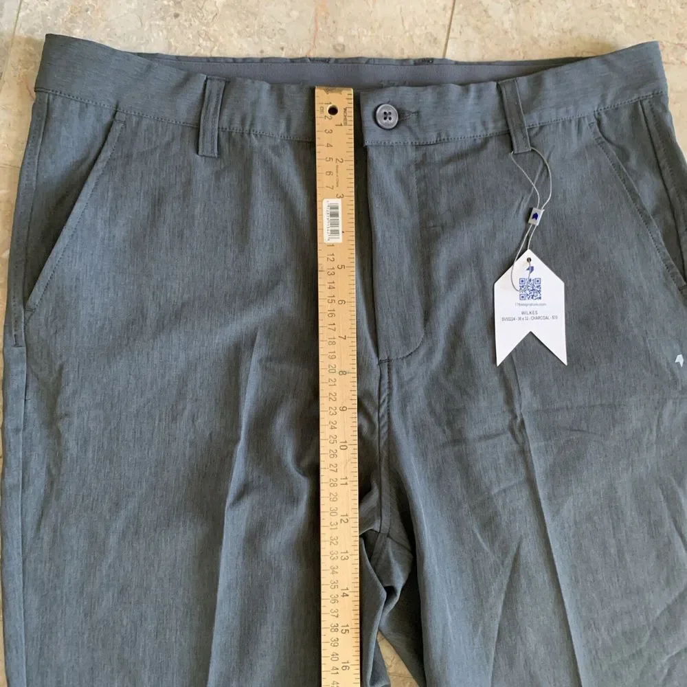 NWT Men's 1764 Signature Gray Performance Stretch Wilkes‎ Golf Pants sz 36x32